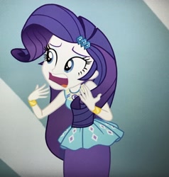 Size: 2654x2792 | Tagged: safe, screencap, character:rarity, episode:display of affection, g4, my little pony:equestria girls, cropped, marshmelodrama, solo