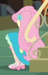 Size: 1370x2100 | Tagged: safe, screencap, character:fluttershy, episode:fluttershy's butterflies, g4, my little pony:equestria girls, legs, sandals, solo