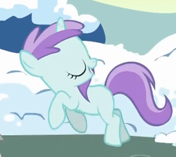 Size: 473x421 | Tagged: safe, screencap, character:liza doolots, character:petunia, character:tootsie flute, species:pony, species:unicorn, episode:winter wrap up, g4, my little pony: friendship is magic, cute, female, filly, snow, solo, tootsie cute