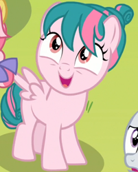Size: 454x564 | Tagged: safe, screencap, character:kettle corn, character:rumble, character:tulip swirl, species:pegasus, species:pony, episode:marks and recreation, g4, my little pony: friendship is magic, cropped, cute, female, filly, happy, solo focus