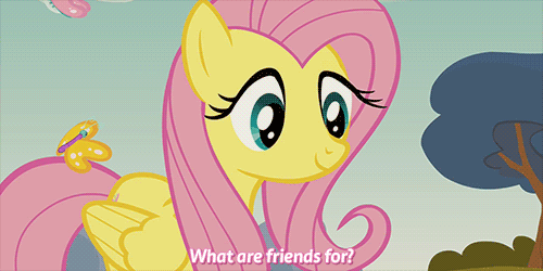 Size: 500x250 | Tagged: safe, screencap, character:fluttershy, episode:too many pinkie pies, g4, my little pony: friendship is magic, animated, butterfly, cute, eyes closed, floppy ears, image macro, raised hoof, shyabetes, smiling, solo, talking