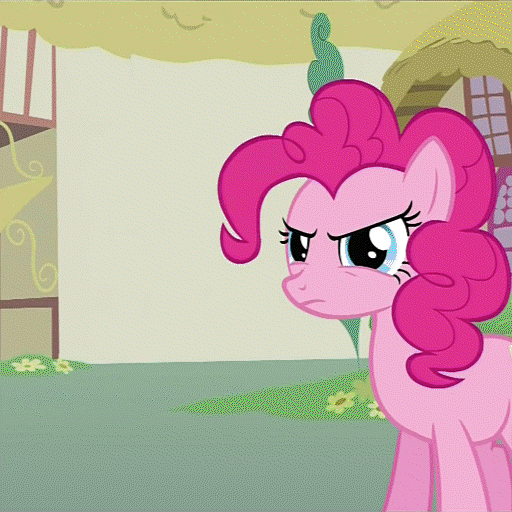 Size: 512x512 | Tagged: safe, screencap, character:pinkie pie, character:twilight sparkle, character:twilight sparkle (unicorn), species:earth pony, species:pony, species:unicorn, episode:magic duel, g4, my little pony: friendship is magic, animated, cursor, female, frown, glare, gritted teeth, magic, magic aura, mare, modular, mouth delete, muzzle, no mouth, no nose, nose delete, nose wrinkle, open mouth, raised hoof, sad, shocked, solo focus, wide eyes