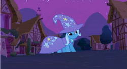 Size: 853x467 | Tagged: safe, screencap, character:trixie, species:pony, species:unicorn, episode:magic duel, g4, my little pony: friendship is magic, cute, faec, female, mare, smiling, solo