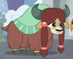Size: 511x414 | Tagged: safe, screencap, character:yona, species:yak, episode:school daze, g4, my little pony: friendship is magic, cloven hooves, cropped, female, solo focus