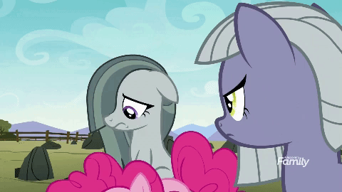 Size: 480x270 | Tagged: safe, screencap, character:limestone pie, character:marble pie, character:pinkie pie, episode:the maud couple, g4, my little pony: friendship is magic, animated, gif