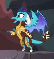 Size: 189x208 | Tagged: safe, screencap, character:princess ember, species:dragon, episode:gauntlet of fire, g4, my little pony: friendship is magic, cropped, dragon armor, picture for breezies, solo