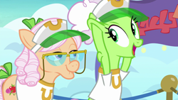 Size: 1920x1080 | Tagged: safe, screencap, character:apple rose, character:auntie applesauce, episode:grannies gone wild, g4, my little pony: friendship is magic, face pull, facelift