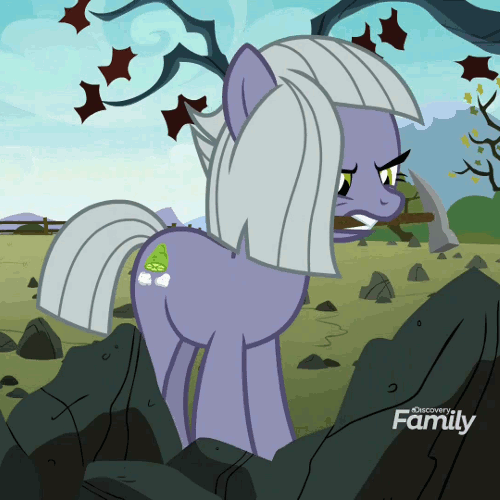Size: 500x500 | Tagged: safe, screencap, character:limestone pie, species:earth pony, species:pony, episode:the maud couple, g4, my little pony: friendship is magic, angry, animated, chisel, cropped, female, frown, glare, gritted teeth, mare, mining, solo