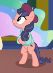 Size: 289x396 | Tagged: safe, screencap, character:princess celestia, character:raspberry beret, episode:horse play, g4, my little pony: friendship is magic, bipedal, cropped, female, solo focus