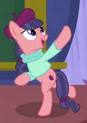 Size: 320x450 | Tagged: safe, screencap, character:raspberry beret, episode:horse play, g4, my little pony: friendship is magic, bipedal, cropped, solo