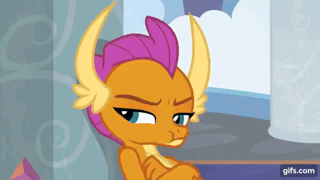 Size: 640x360 | Tagged: safe, screencap, character:ocellus, character:smolder, character:thorax, species:changeling, species:dragon, species:reformed changeling, episode:school daze, g4, my little pony: friendship is magic, :t, animated, backing away, crossed arms, cute, diaocelles, disguise, disguised changeling, disturbed, dragon ocellus, dragonellus, eye contact, eyeroll, female, floppy ears, frown, gif, grin, gritted teeth, hair twirl, leaning, lidded eyes, looking at each other, looking down, male, open mouth, raised eyebrow, sad, sadorable, scared, school of friendship, shocked, shy, smiling, smirk, smolderbetes, suspicious, wide eyes