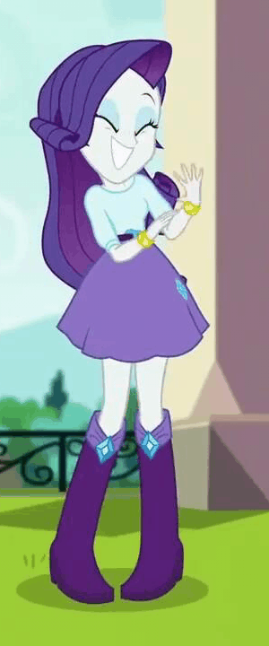 Size: 300x720 | Tagged: safe, screencap, character:rarity, equestria girls:dance magic, g4, my little pony:equestria girls, animated, cropped, cute, female, raribetes, smiling, solo