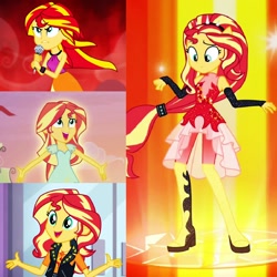 Size: 2048x2048 | Tagged: safe, screencap, character:sunset shimmer, episode:a fine line, episode:my past is not today, equestria girls:forgotten friendship, equestria girls:rainbow rocks, g4, my little pony:equestria girls, ponied up, super ponied up, transformation