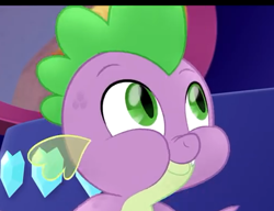 Size: 499x383 | Tagged: safe, screencap, character:spike, species:dragon, my little pony: the movie (2017), aweeg*, cropped, cute, male, spikabetes