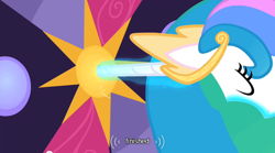 Size: 640x355 | Tagged: safe, screencap, character:princess celestia, episode:the return of harmony, g4, my little pony: friendship is magic, out of context, youtube caption