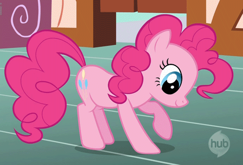 Size: 500x341 | Tagged: safe, screencap, character:pinkie pie, species:earth pony, species:pony, episode:green isn't your color, g4, my little pony: friendship is magic, animated, behaving like a dog, cute, diapinkes, digging, female, gif, hnnng, horses doing horse things, hub logo, hubble, mare, puppy pie, scratching, solo, the hub