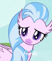 Size: 472x554 | Tagged: safe, screencap, character:silverstream, species:pony, episode:non-compete clause, g4, my little pony: friendship is magic, 3:, cropped, cute, diastreamies, sad, solo