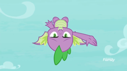 Size: 1920x1080 | Tagged: safe, screencap, character:spike, episode:molt down, g4, my little pony: friendship is magic, greeting, sarcasm, solo, upside down, winged spike