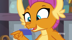 Size: 1920x1080 | Tagged: safe, screencap, character:smolder, species:dragon, episode:molt down, g4, my little pony: friendship is magic, amused, dragoness, exploitable meme, female, meme, pointing, solo