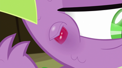 Size: 1920x1080 | Tagged: safe, screencap, character:spike, episode:molt down, g4, my little pony: friendship is magic, acne, close-up, eww, molting, pimple, puberty, scales, stone scales