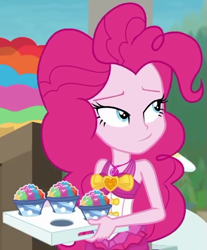 Size: 537x647 | Tagged: safe, screencap, character:pinkie pie, episode:too hot to handle, g4, my little pony:equestria girls, clothing, cropped, solo, swimsuit