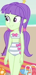 Size: 206x428 | Tagged: safe, screencap, character:starlight, episode:lost and found, g4, my little pony:equestria girls, bandeau, bikini, clothing, cropped, high waisted bikini, midriff, solo, starlight, swimsuit