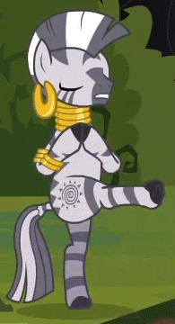 Size: 195x360 | Tagged: safe, screencap, character:zecora, species:zebra, episode:magic duel, g4, my little pony: friendship is magic, animated, meditation