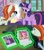 Size: 1920x2160 | Tagged: safe, screencap, character:crackle cosette, character:pinkie pie, character:queen chrysalis, character:twilight sparkle, character:twilight sparkle (alicorn), species:alicorn, species:pony, species:unicorn, episode:the mean 6, g4, my little pony: friendship is magic, disguised changeling, female, magic, magic aura, mare, photo, picture, scrunchy face, telekinesis