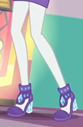 Size: 291x444 | Tagged: safe, screencap, character:rarity, episode:pinkie pie: snack psychic, g4, my little pony:equestria girls, clothing, cropped, high heels, legs, pictures of legs, shoes
