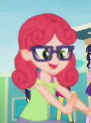 Size: 361x491 | Tagged: safe, screencap, character:rainbow dash, character:sunset shimmer, character:twilight sparkle, character:twilight sparkle (scitwi), species:eqg human, equestria girls:rollercoaster of friendship, g4, my little pony:equestria girls, alizarin bubblegum, background human, cropped
