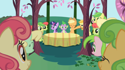 Size: 1280x720 | Tagged: safe, screencap, character:apple bumpkin, character:apple fritter, character:apple honey, character:apple munchies, character:applejack, character:jonagold, character:peachy sweet, character:perfect pie, character:red gala, character:spike, character:twilight sparkle, character:twilight sparkle (unicorn), species:dragon, species:earth pony, species:pony, species:unicorn, episode:friendship is magic, g4, my little pony: friendship is magic, apple family, apple family member, background pony, female, mare