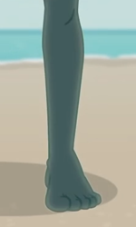 Size: 221x369 | Tagged: safe, screencap, character:zephyr breeze, episode:blue crushed (a.k.a baewatch), g4, my little pony:equestria girls, barefoot, cropped, feet, foot focus, leg focus, legs, male, male feet, pictures of legs, solo
