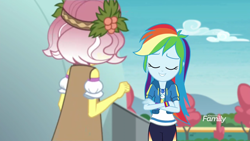 Size: 1280x720 | Tagged: safe, screencap, character:rainbow dash, character:vignette valencia, equestria girls:rollercoaster of friendship, g4, my little pony:equestria girls, geode of super speed, magical geodes, vignette valencia