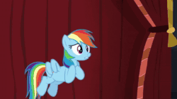 Size: 1280x720 | Tagged: safe, screencap, character:fleetfoot, character:high winds, character:lightning streak, character:rainbow dash, character:rarity, character:soarin', species:pegasus, species:pony, species:unicorn, episode:rarity investigates, g4, my little pony: friendship is magic, animated, clothing, female, hat, male, mare, sound, stallion, trenchcoat, uniform, webm, wonderbolts, wonderbolts uniform