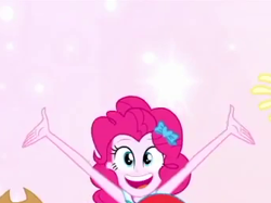 Size: 343x257 | Tagged: safe, screencap, character:pinkie pie, episode:so much more to me, g4, my little pony:equestria girls, cropped, female, smiling, solo focus