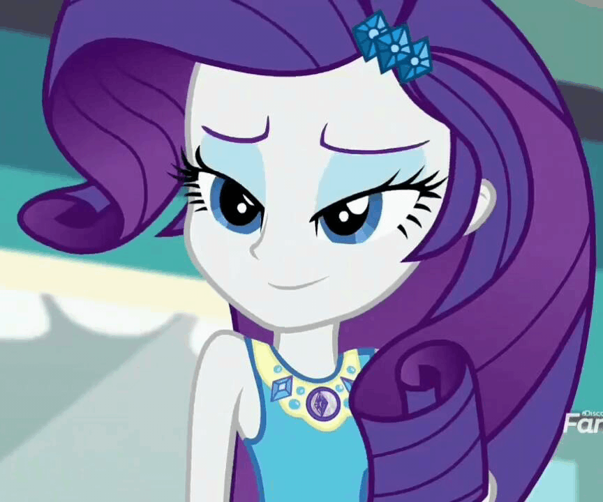 Size: 864x720 | Tagged: safe, screencap, character:rarity, equestria girls:rollercoaster of friendship, g4, my little pony:equestria girls, animated, cropped, cute, eyeshadow, female, gif, makeup, raribetes, solo