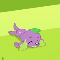 Size: 198x199 | Tagged: safe, screencap, character:spike, character:spike (dog), species:dog, episode:stressed in show, g4, my little pony:equestria girls, cropped, eyes closed, male, paws, puppy, stressed in show: rainbow dash, tired