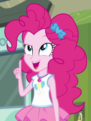 Size: 544x718 | Tagged: safe, screencap, character:pinkie pie, episode:stressed in show, g4, my little pony:equestria girls, cropped, solo, stressed in show: pinkie pie