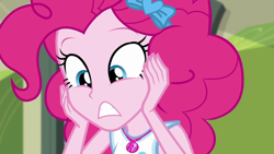 Size: 1280x720 | Tagged: safe, screencap, character:pinkie pie, episode:stressed in show, g4, my little pony:equestria girls, solo, stressed in show: pinkie pie
