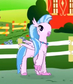 Size: 238x271 | Tagged: safe, gameloft, screencap, character:silverstream, animated, birb, cute, diastreamies, faec, game, gameloft shenanigans, gif, horsebird, trotting, trotting in place