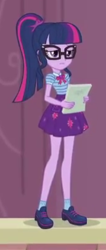 Size: 172x405 | Tagged: safe, screencap, character:twilight sparkle, character:twilight sparkle (scitwi), species:eqg human, episode:stressed in show, g4, my little pony:equestria girls, cropped, geode of telekinesis, sad, solo