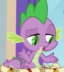 Size: 645x720 | Tagged: safe, screencap, character:spike, species:dragon, episode:a matter of principals, g4, my little pony: friendship is magic, claws, cropped, male, winged spike, wings