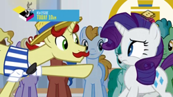 Size: 1024x576 | Tagged: safe, screencap, character:flam, character:opulence, character:rarity, character:spring melody, character:sprinkle medley, character:sweet buzz, species:pony, episode:friendship university, g4, my little pony: friendship is magic, background pony, boomerang (tv channel), fast break, final countdown, las pegasus resident