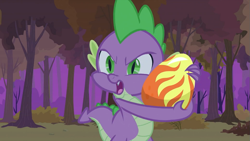 Size: 993x559 | Tagged: safe, screencap, character:spike, episode:dragon quest, g4, my little pony: friendship is magic, egg, phoenix egg