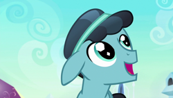 Size: 1280x720 | Tagged: safe, screencap, character:thorax, species:changeling, species:crystal pony, species:pony, episode:the times they are a changeling, g4, my little pony: friendship is magic, crystal hoof, disguise, disguised changeling, male, open mouth, solo