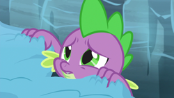 Size: 1280x720 | Tagged: safe, screencap, character:spike, species:dragon, episode:the times they are a changeling, g4, my little pony: friendship is magic, snow