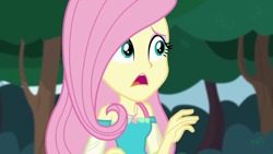 Size: 1280x720 | Tagged: safe, screencap, character:fluttershy, episode:stressed in show, g4, my little pony:equestria girls, geode of fauna, solo