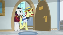 Size: 1920x1080 | Tagged: safe, screencap, character:chancellor neighsay, character:flam, species:pony, episode:friendship university, g4, my little pony: friendship is magic, cute, flamabetes