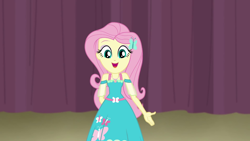 Size: 1280x720 | Tagged: safe, screencap, character:fluttershy, episode:fluttershy's butterflies, g4, my little pony:equestria girls, female, geode of fauna, hairpin, solo