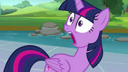 Size: 1280x720 | Tagged: safe, screencap, character:twilight sparkle, character:twilight sparkle (alicorn), species:alicorn, species:pony, episode:a rockhoof and a hard place, g4, my little pony: friendship is magic, female, mare, open mouth, solo